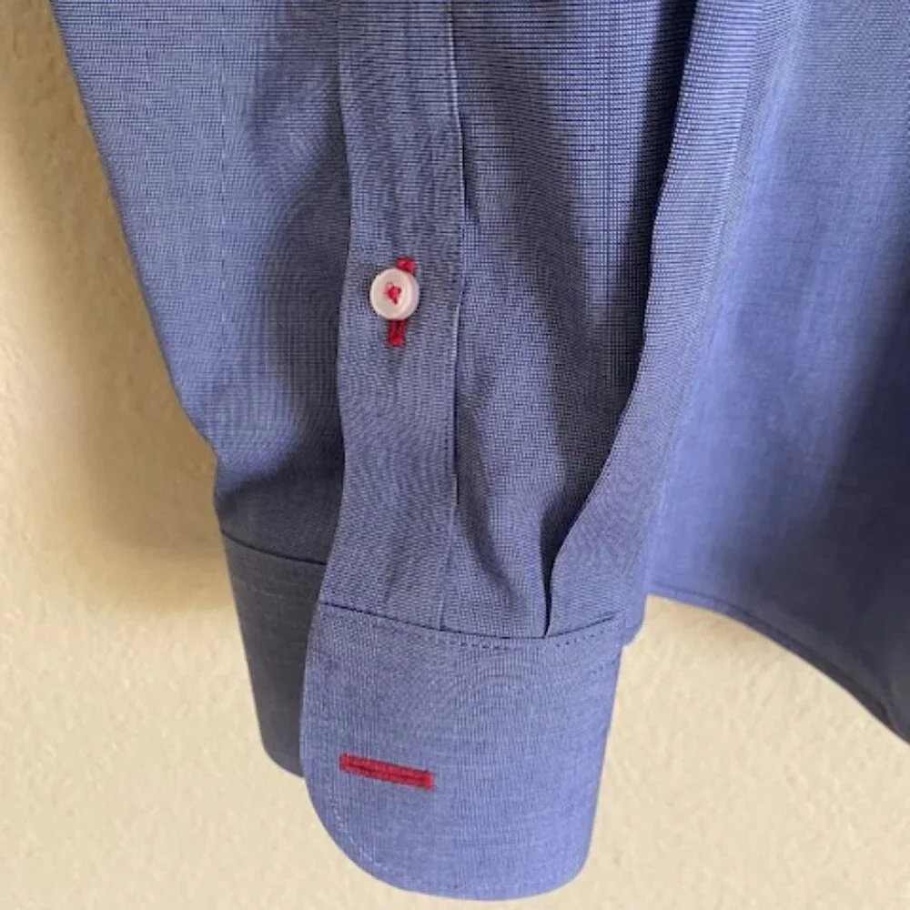 UNTUCKit Men's Button Up Long Sleeve Shirt XL Blue - Picture 3 of 7